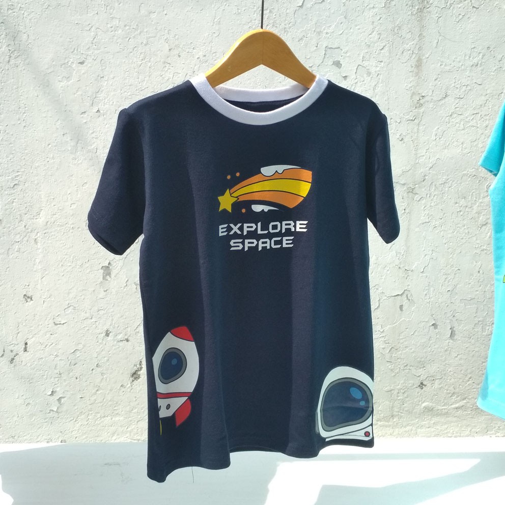 ZOOL Kids Kaos Anak Explore Space | T-Shirt Anak Size L XL