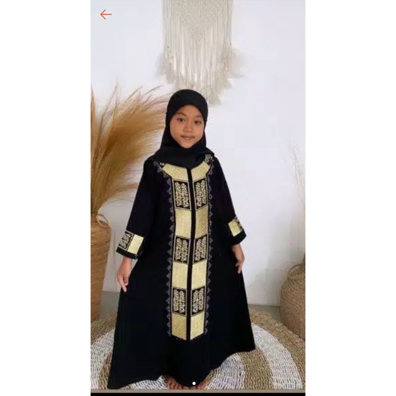 Gamis Anak Abaya Bordir Abaya Anak Pakaian Muslim Anak