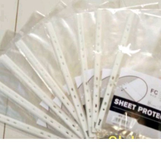 

Plastik PP Pocket F4 / Sheet Protector (Folio) Intet x - 10 lembar