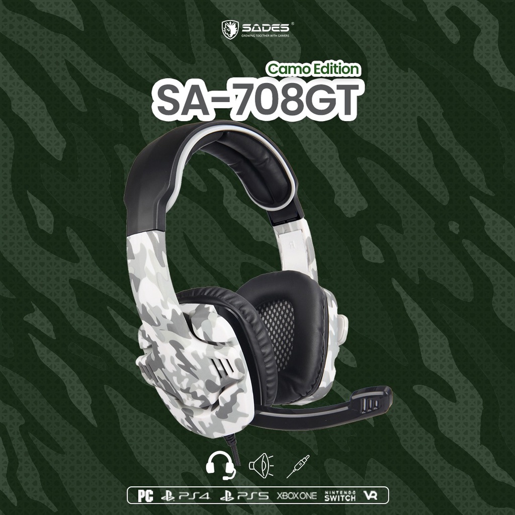 Sades SA-708GT CAMO / SA708 GT CAMO - Gaming Headset