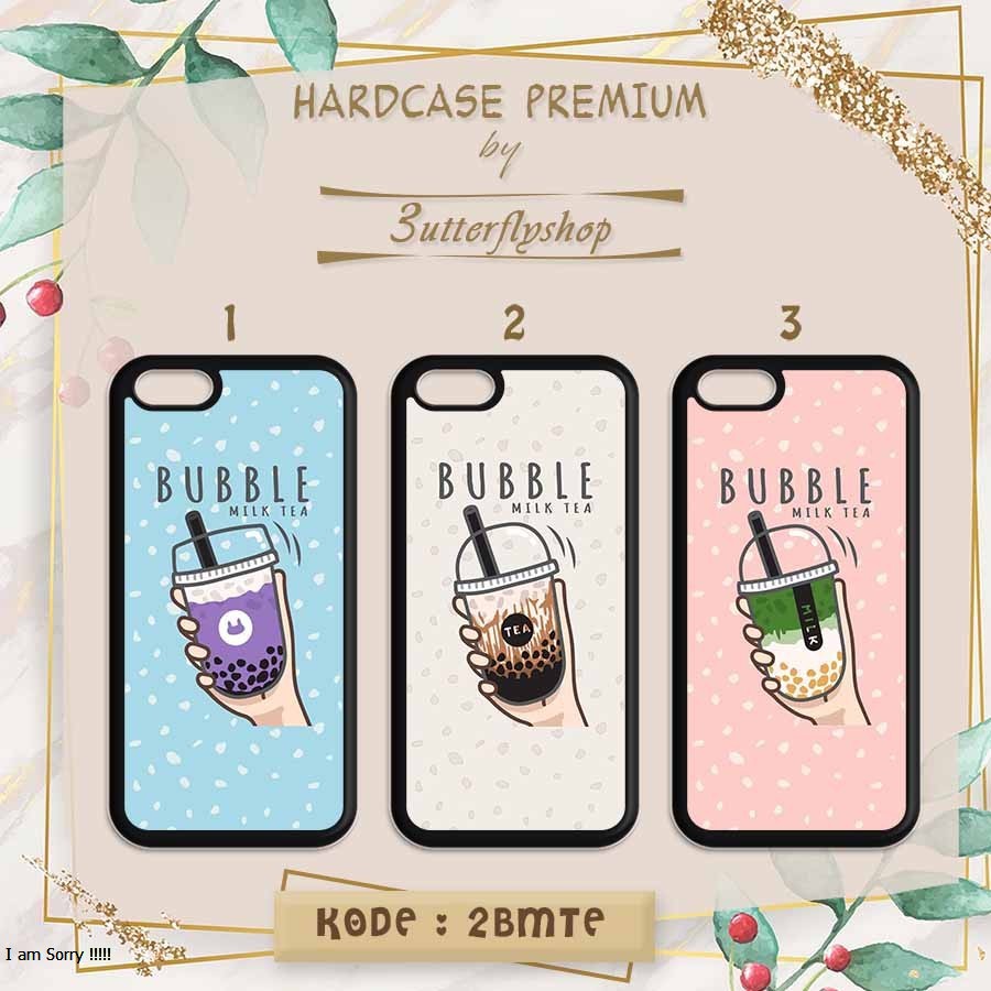 [HARDCASE] Bubble milk Tea Boba case Oppo Vivo Realme Redmi Xiaomi Samsung iphone