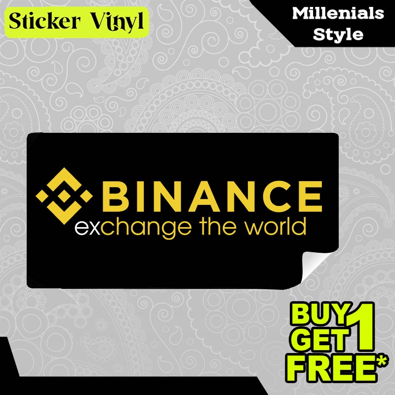 

Stiker Sticker Binance Exchange The World Gambar Unik Desain Keren dan Kekinian Aesthetic Bahan Vinyl Satuan Anti Air