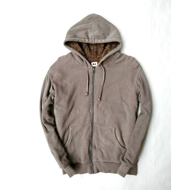Uniqlo pile line zip hoodie
