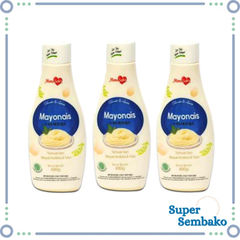 MAYONAISE MAMASUKA / SAUS SALAD DRESSING MAYO MAMASUKA MAYONNAISE BOTOL 480g