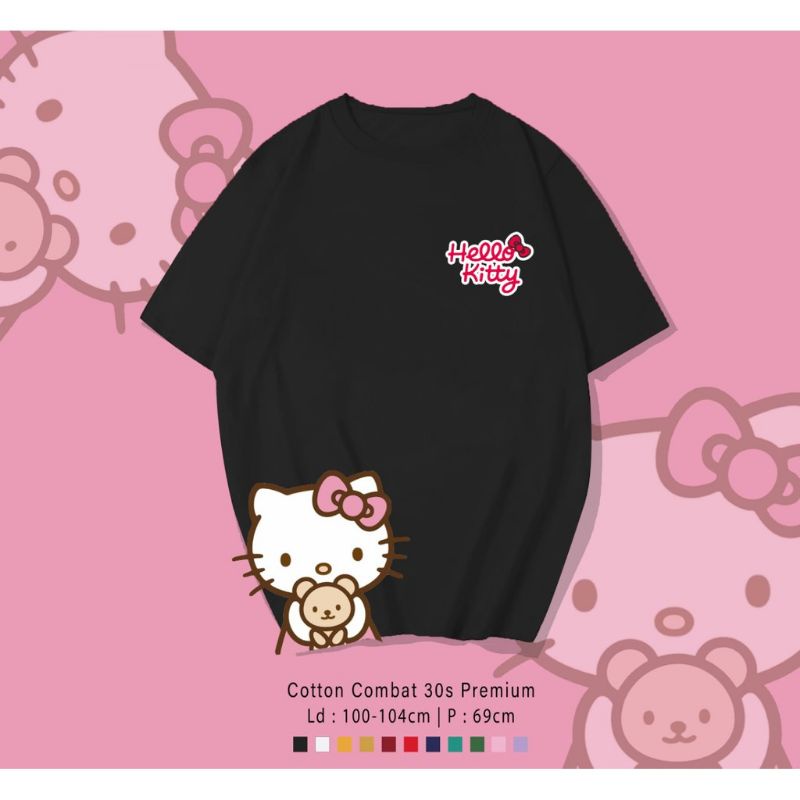 KAOS KATUN HELLO KITTY SIDE/TSHIRT HELLO KITTY 30S