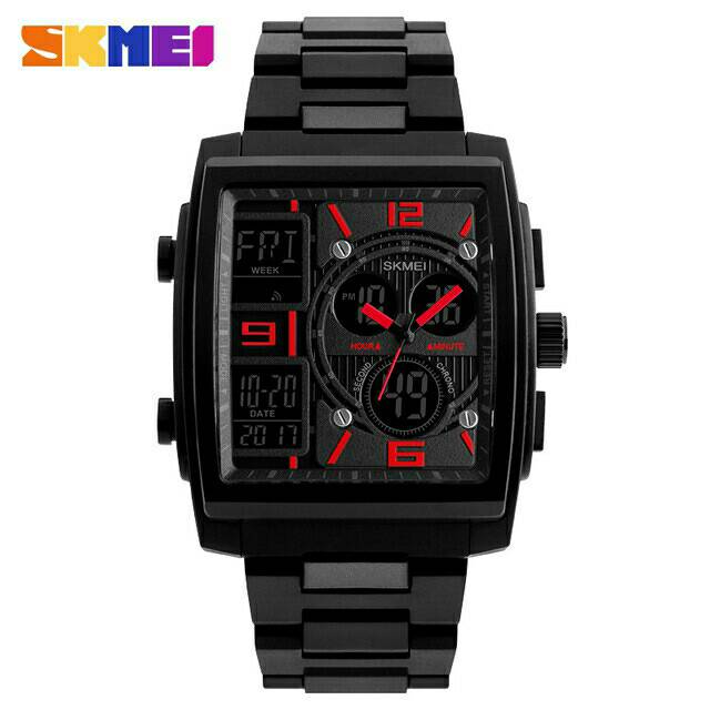 Jam Tangan Pria / SKMEI 1274 Men / Dual Time / Jam Tangan Analog Digital / SKMEI