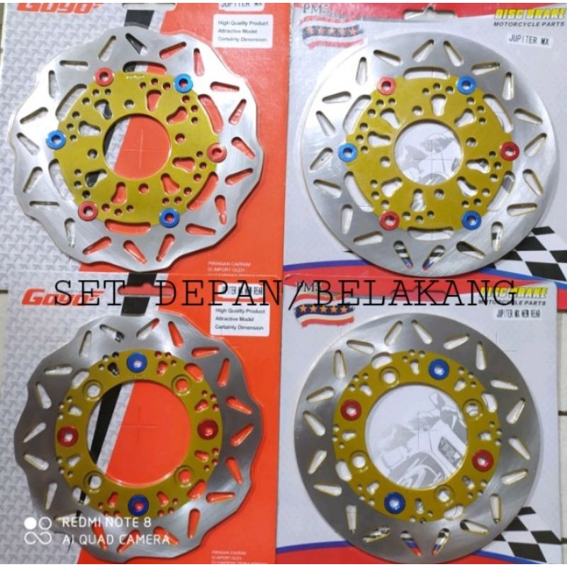 PIRINGAN DISC CAKRAM REM DEPAN/BELAKANG PNP JUPITER MX NEW 135 GRIGI/BULAT FROUTING UK STANDAR