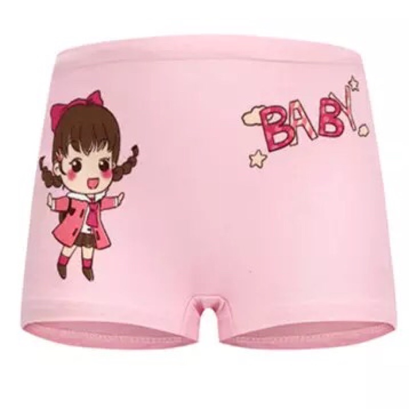 Celana Dalam Boxer Anak Perempuan Bahan Katun Import isi 4 in 1 Set Celana Dalam Anak Segiempat Bahan Katun Celana Dalam Anak Perempuan Murah Kolor Anak Cewe