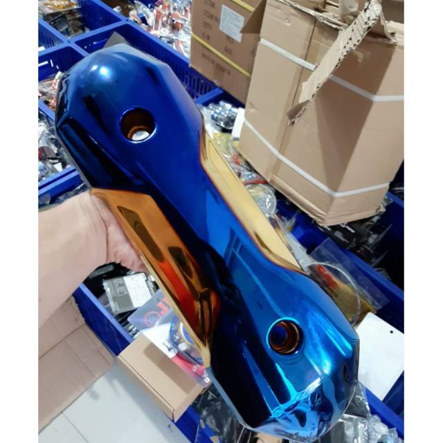 Tameng cover zoomer beat scoopy vario 110 2 tone Heng pelindung knalpot twotone 2tone