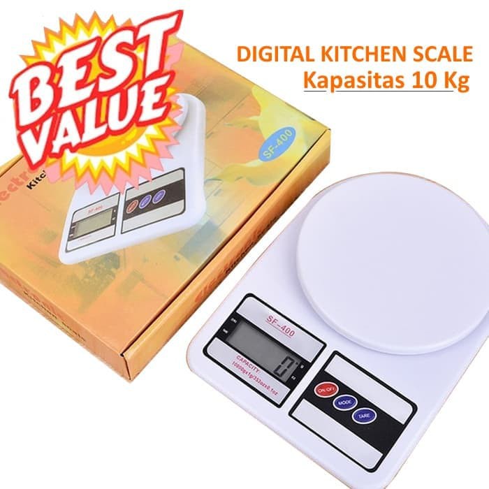 Fanilashop - Timbangan Digital Sf 400 kapasitas 10kg / timbangan dapur digital 10kg