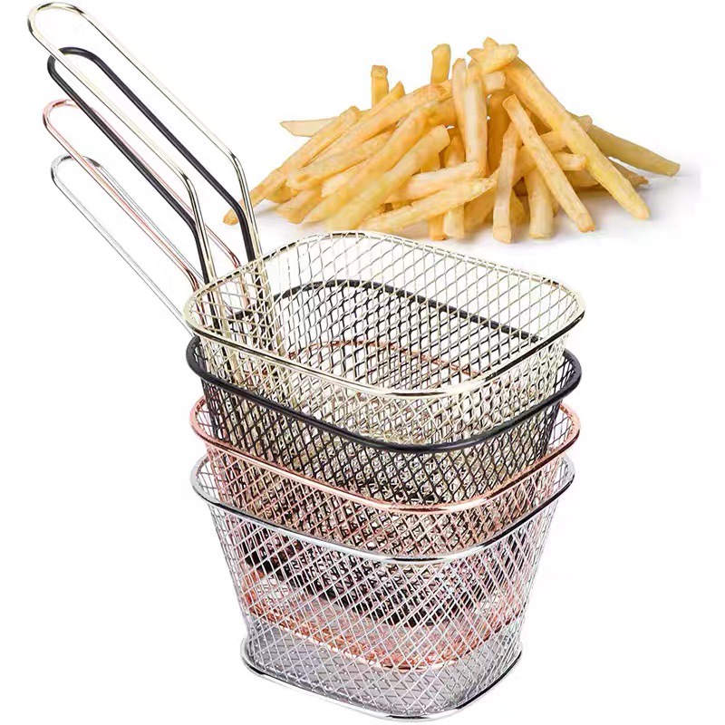 Keranjang Holder Kentang Goreng Mini Bahan Stainless