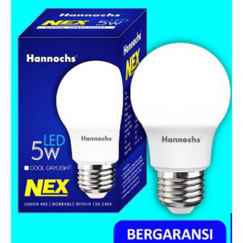 HANNOCHS LAMPU LED 5 WATT NEX CAHAYA PUTIH