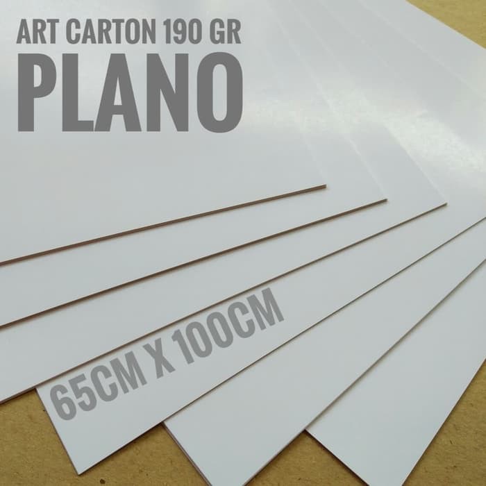 

Kertas Art Carton 190 Gsm Uk Plano 65 cm X 100 cm Free Costom Size