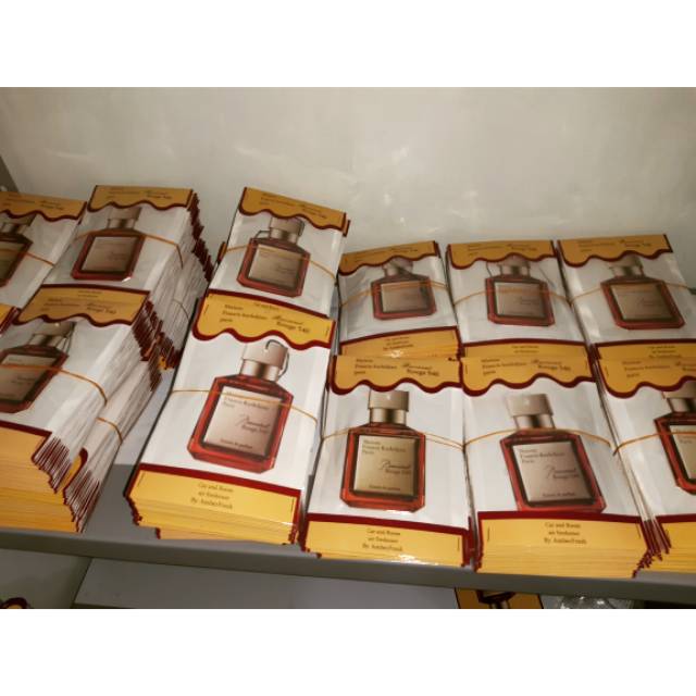 Paket Reseller Parfum Mobil Baccarat rouge Extrait (isi 50 Pcs)