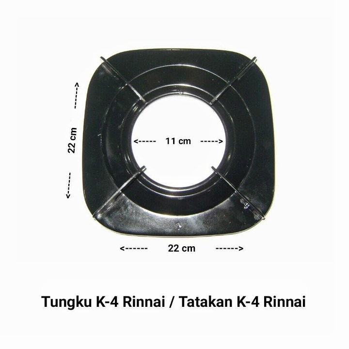 Tatakan/ dudukan Kompor Kaki 4 Lubang Besar kotak