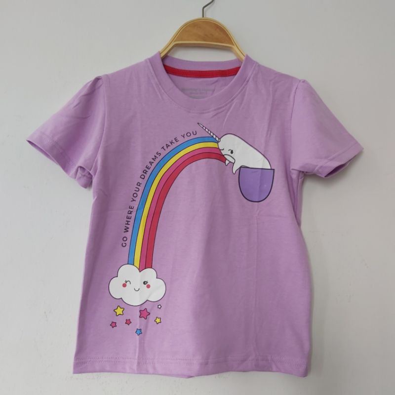 KAOS BAJU ANAK PEREMPUAN MOTIF DOLPHIN