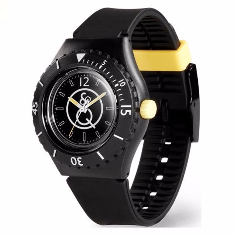 Q&Q QQ Smile Solar Jam Tangan Unisex Karet RP04J001Y Original