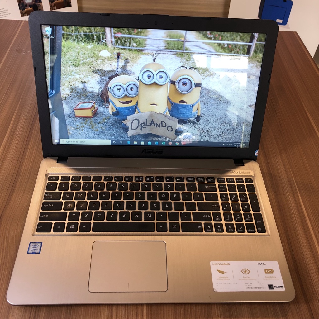 ASUS VIVOBOOK i3 Gen 7th Ram 8 GB SSD 256 GB Second Bekas