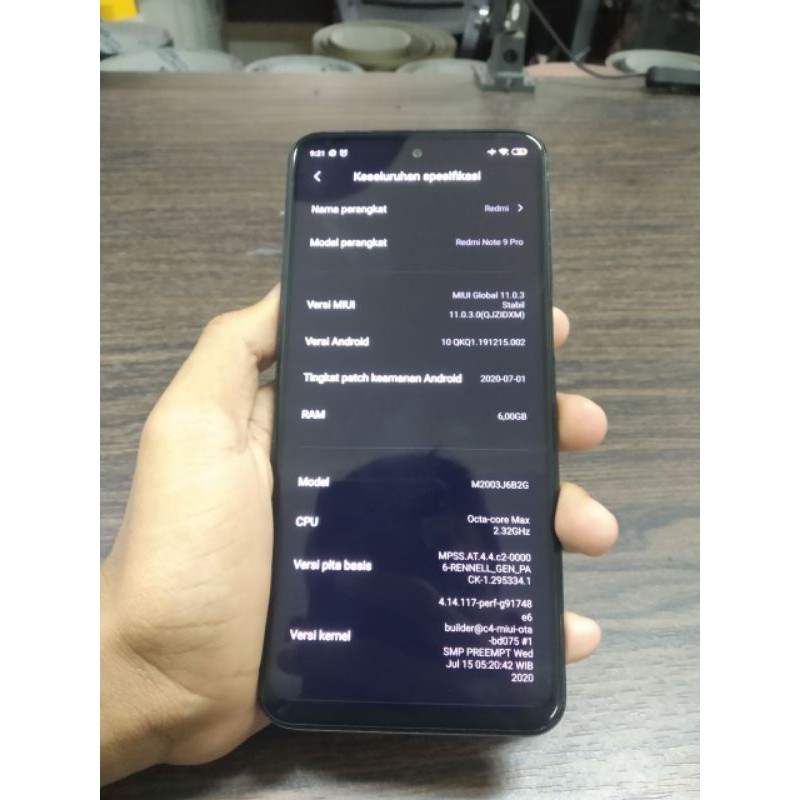 Redmi Note 9 Pro 6/64 Second