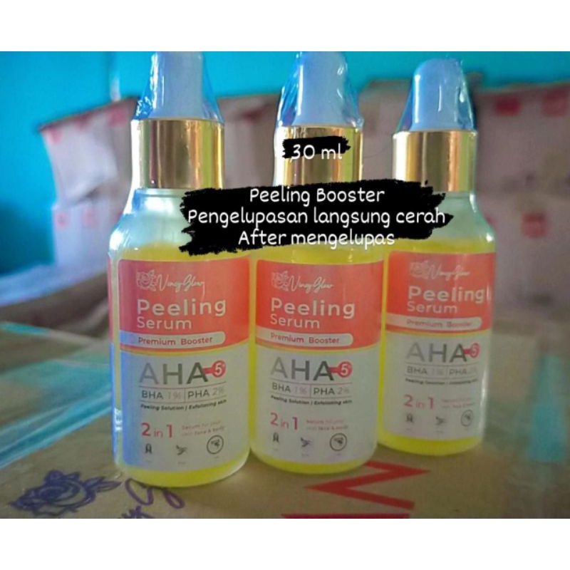 BPOM PEELING SERUM PREMIUM BOOSTER AHA by vincy glow