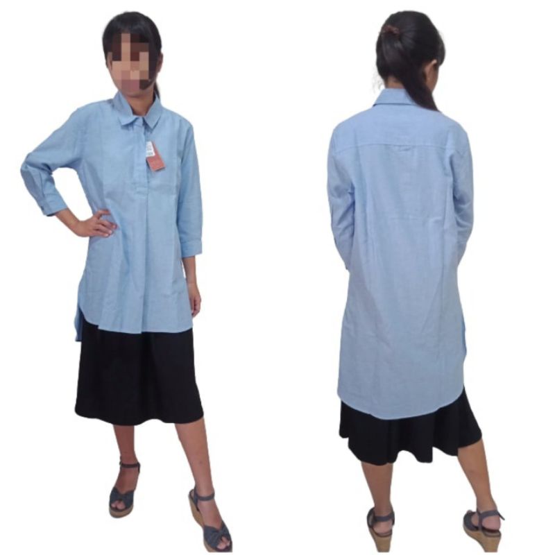 Kemeja Casual Wanita Diesel House Biru