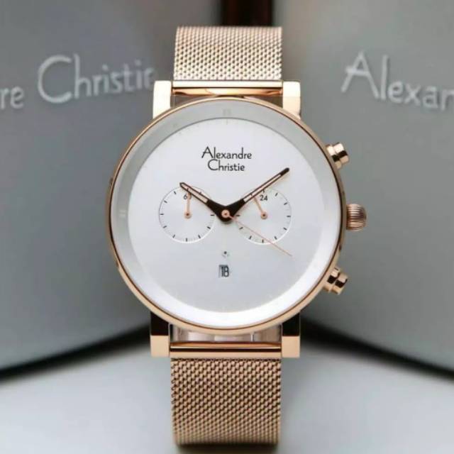 JAM TANGAN PRIA ALEXANDRE CHRISTIE  6547 AC 6547ME  Ac 6547 ORIGINAL