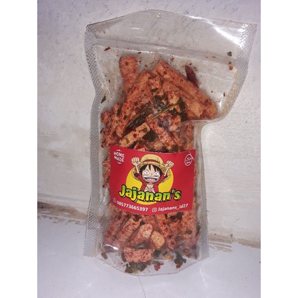 

Basreng pedas daun jeruk