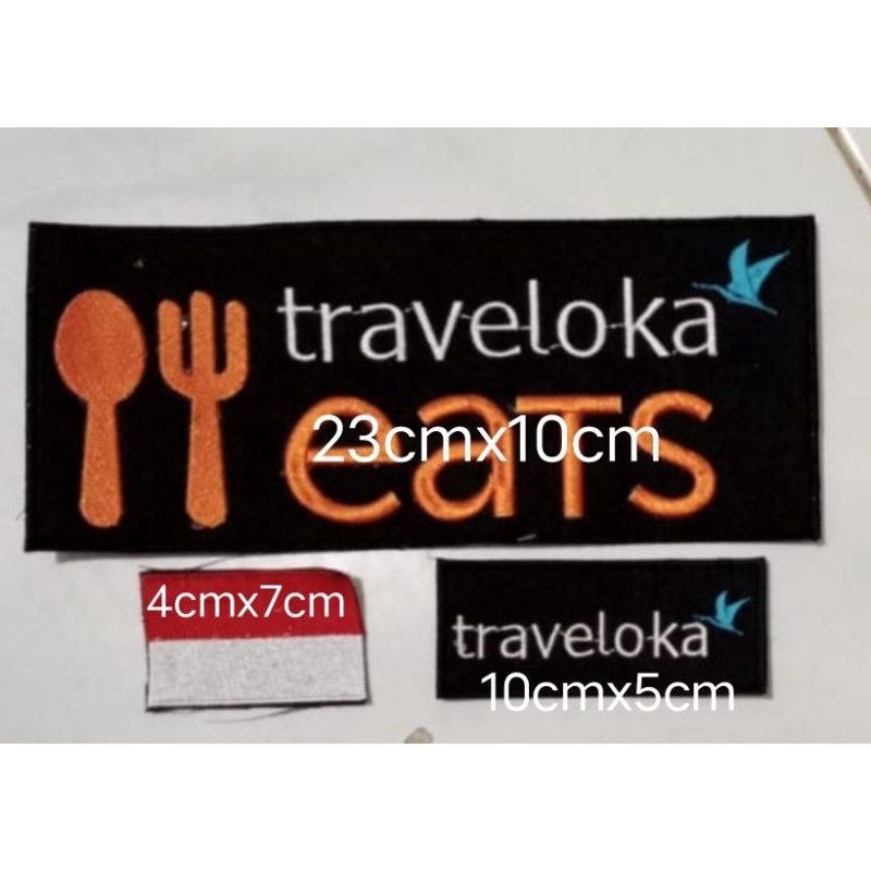 bordir logo buqt ojol logo travelokal buat jaket/baju logo murah