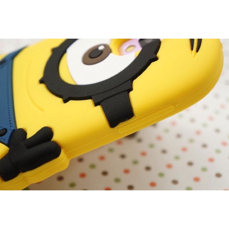 Silicon Case 3D Wana Kuning VIVO V3  V3 MAX V5  V7  V7 PLUS silikon tebal karakter lucu / case anak anak warna biru / pelindung hp