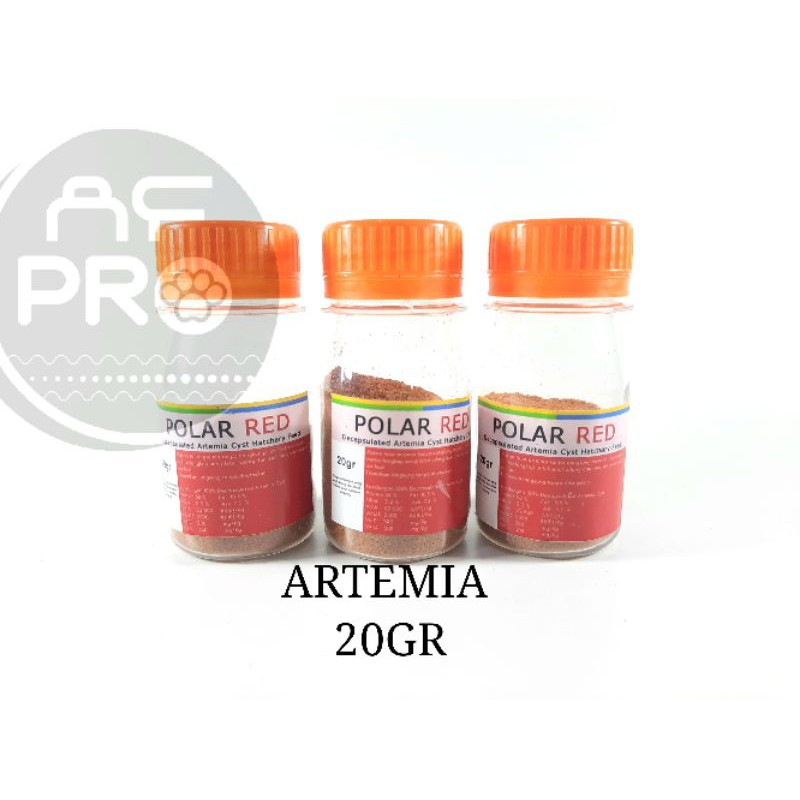 Artemia tanpa cangkang POLAR RED 20GR