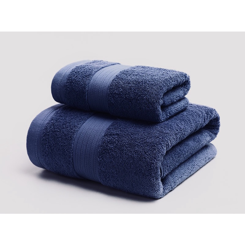 Handuk Mandi Dewasa Tebal Handuk Hotel Super Soft Halus Lembut Polos Navy COTTON Bamboo Termurah Terlaris