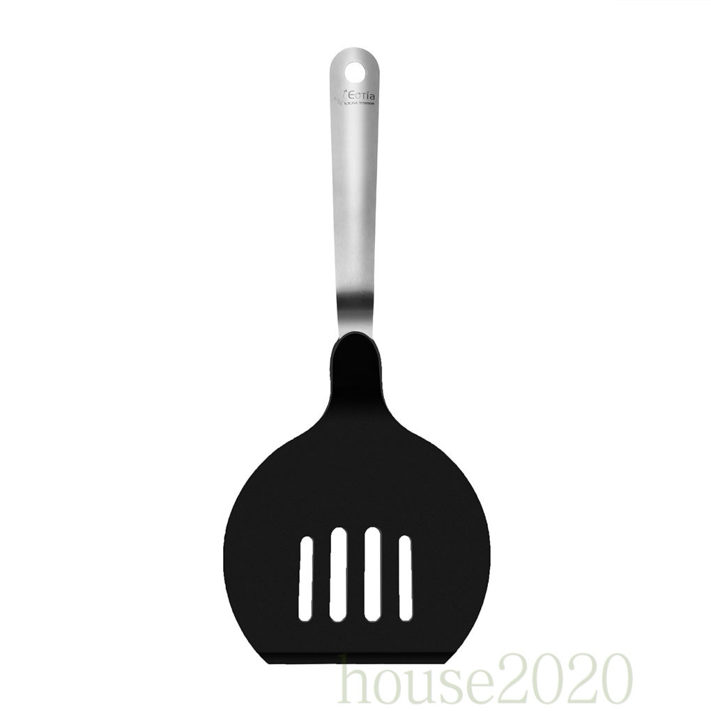 [HOUSE2020]Spatula Slotted Nylon Egg Turner with Stainless Steel Handle Non-Stick Pancake Flipper Tool for Kitchen