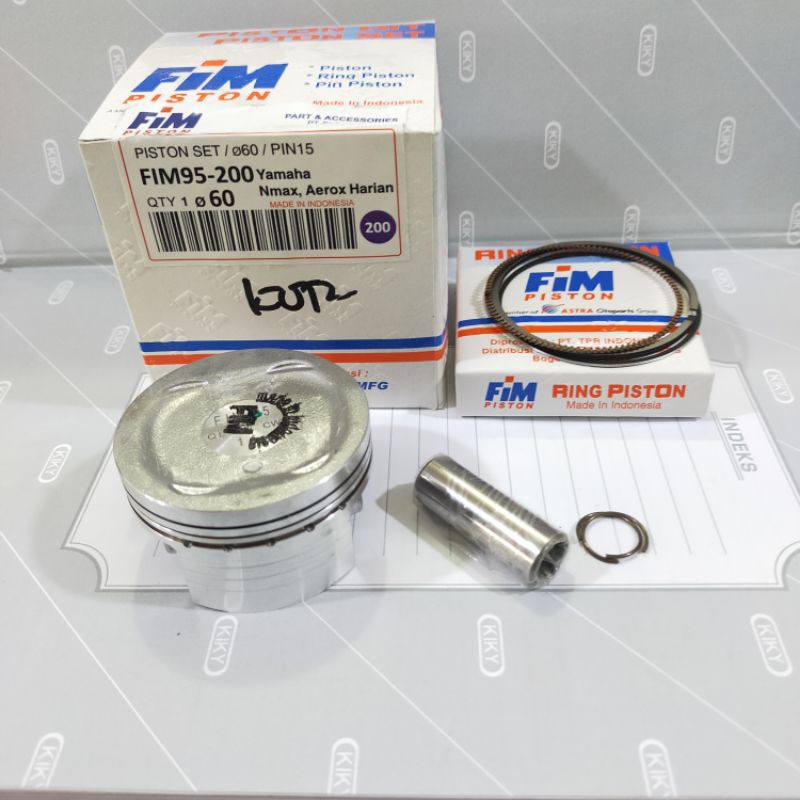 Piston kit seher fim izumi racing 95 nmax aerox lexi 155 cc std 50 100 150 200