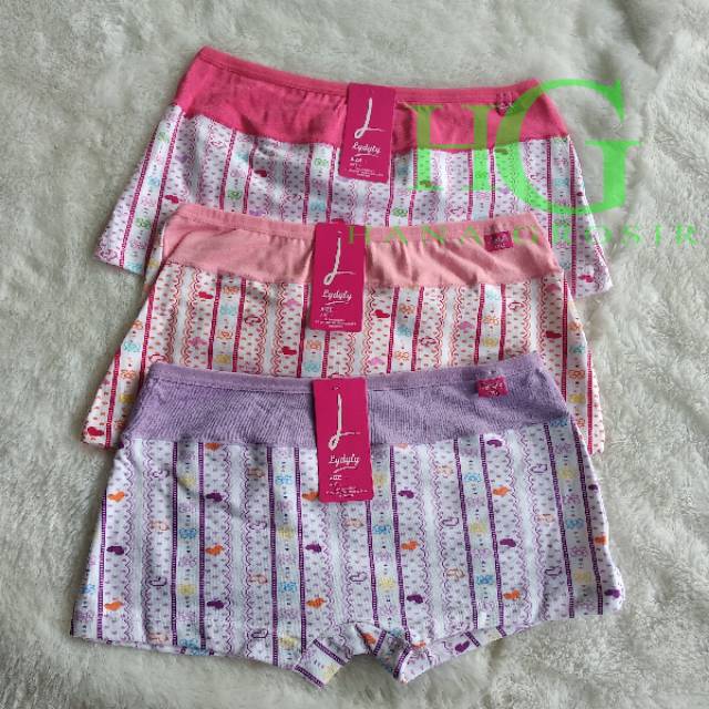 CELANA DALAM BOXER WANITA LIDILY MOTIF HALUS DAN BERKUALITAS grs