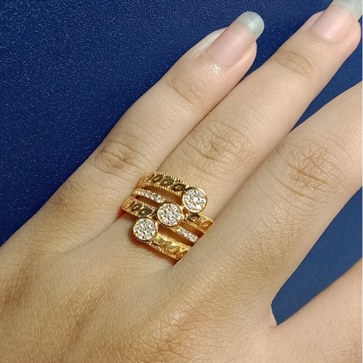 Cincin Emas 17K - 3.95 gr Kadar 750 - 1285