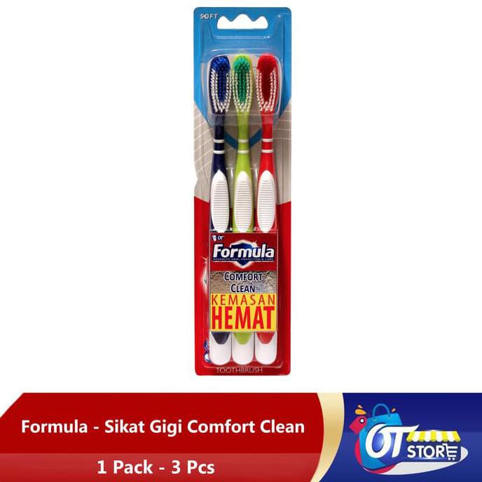 Best Produk Formula Sikat Gigi Comfort Clean Pack 1 Pack Isi 3