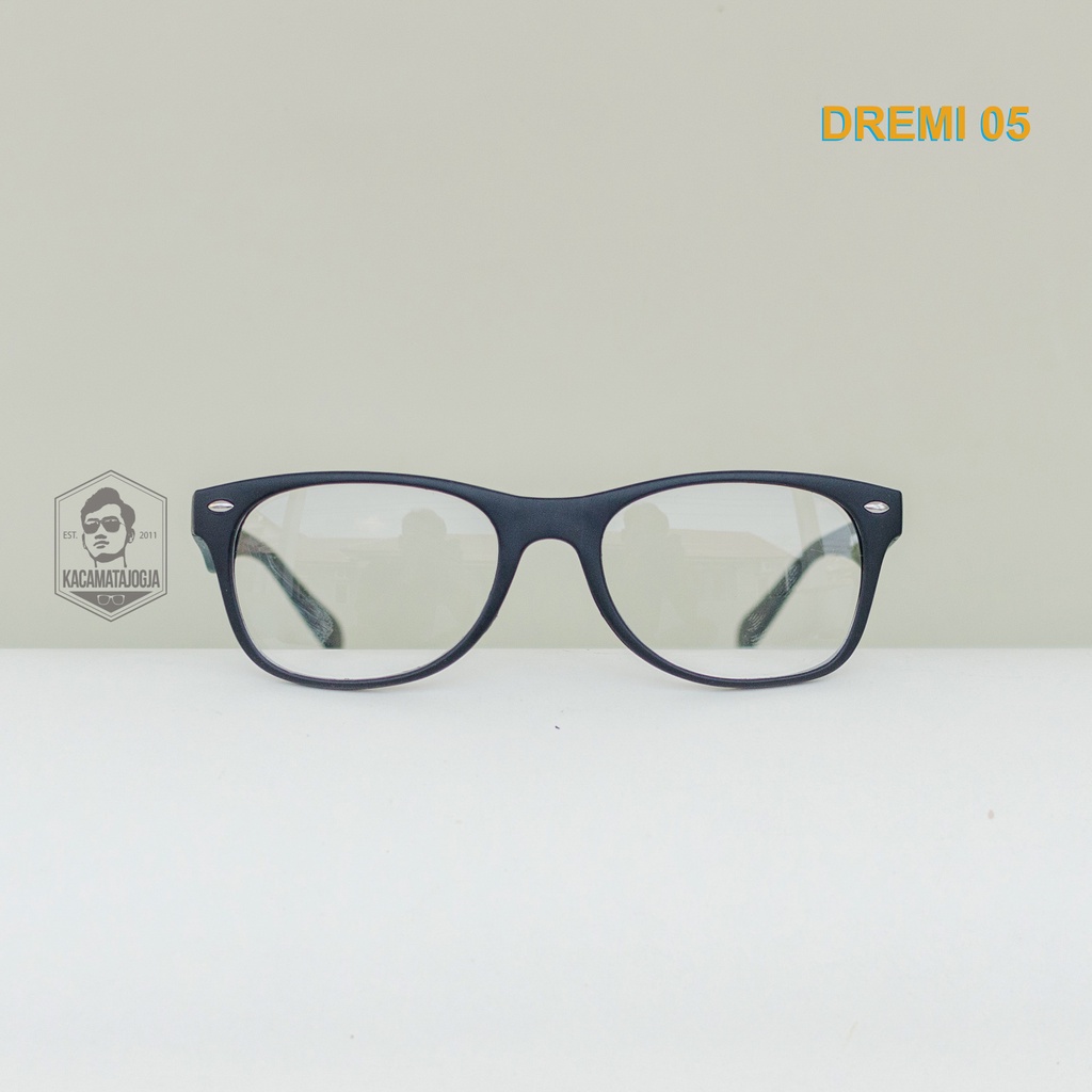 Kacamata Semi Bulat Frame Plastik Ringan - DREMI 05