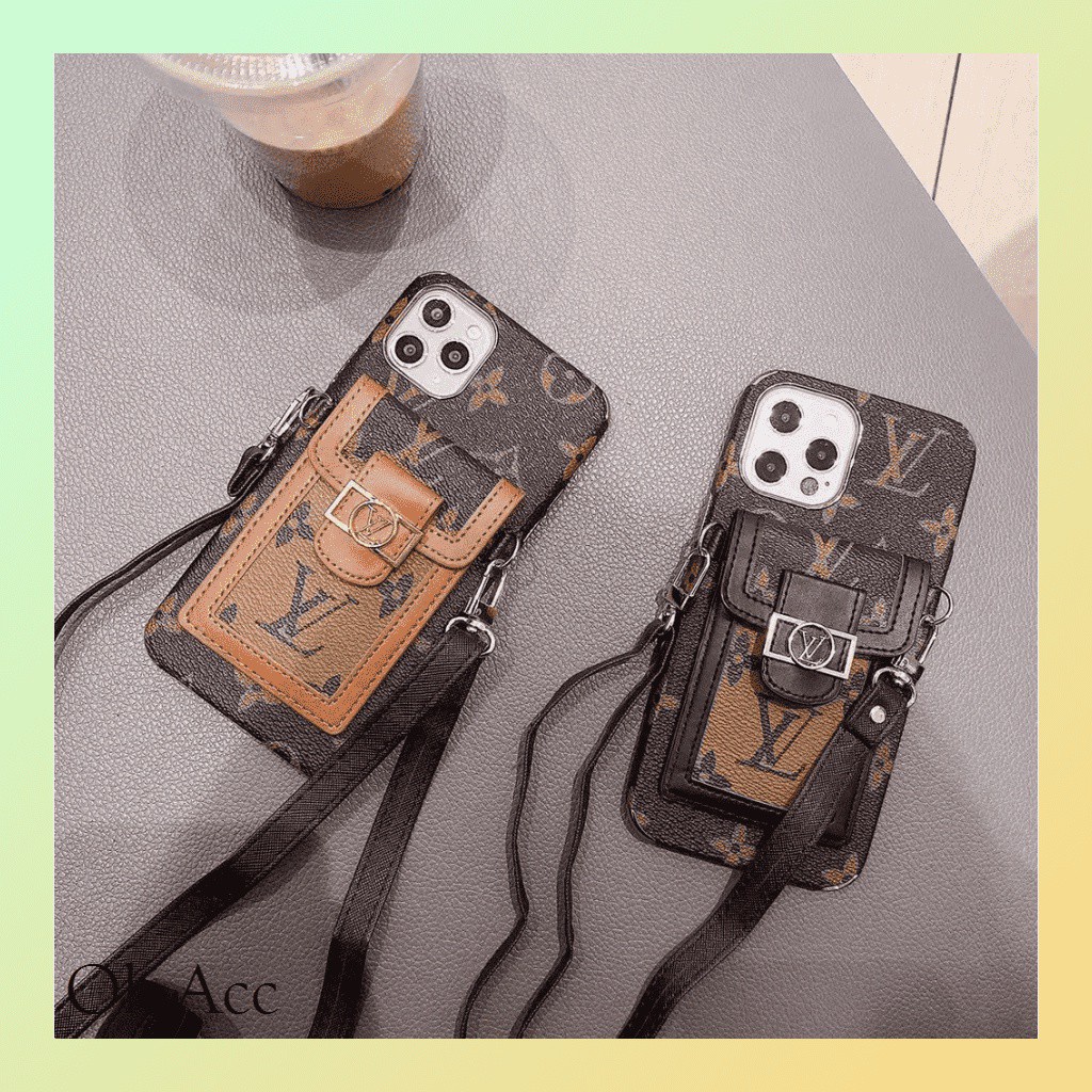 BARU Case mewah tali Iphone 6 6S 7 8 7+ 8+ X Xr Xs Max 11 Pro 12 Mini Max 13 14 14+ Plus 14Plus FH02