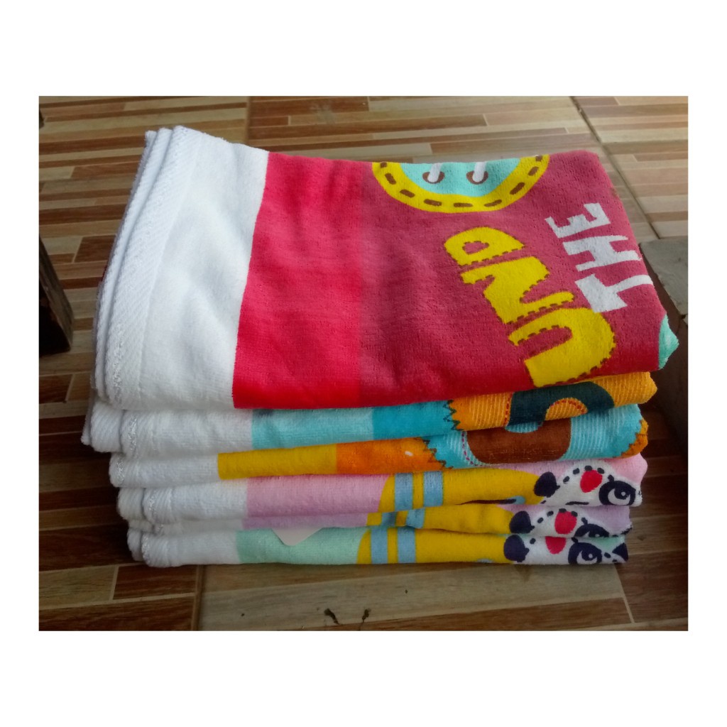 SIAP KIRIM  RC Sale Terry Palmer Merah Putih Kids Anak Handuk Mandi Ukuran 60x120