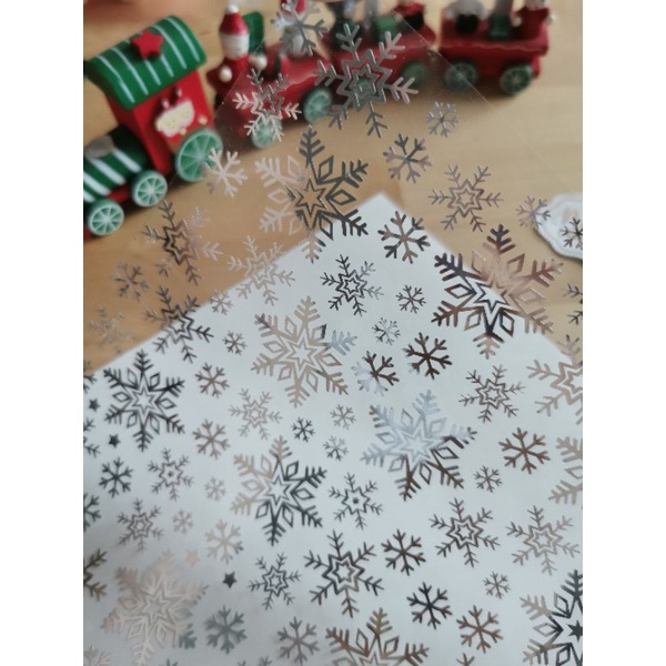 

sticker peel off snowflakes
