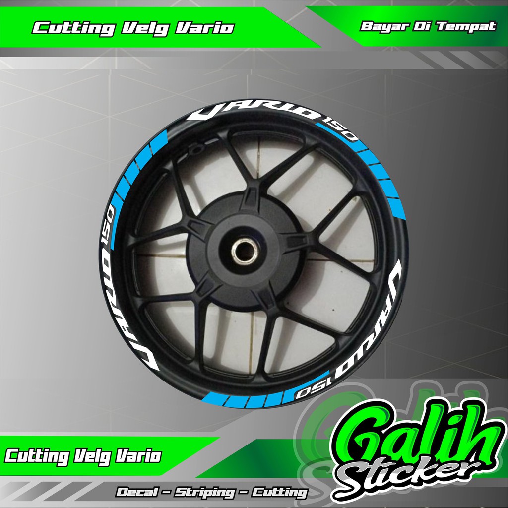 Sticker velg Vario 150 cc - Sticker Vario 150 cc - LIs Velg Vario 150 cc