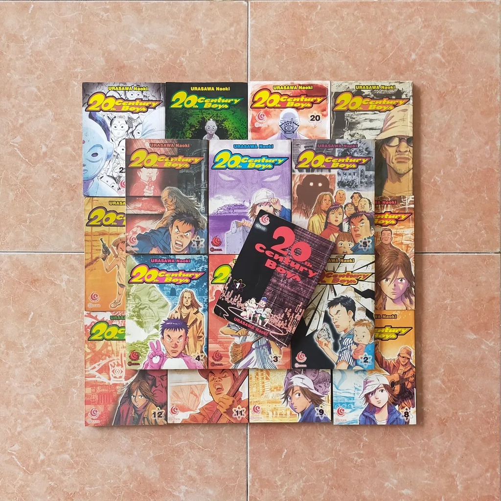 Buku Komik Jepang Langka Naoki Urasawa 20th Century Boys 1-22 (-10,14,19)