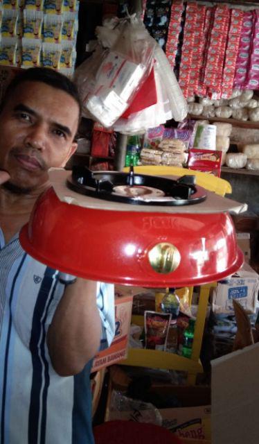 Hock Mutiara Deluxe 100md Kompor Gas 1 Tungku Si Api Biru - Warna Merah (paling Larisss)