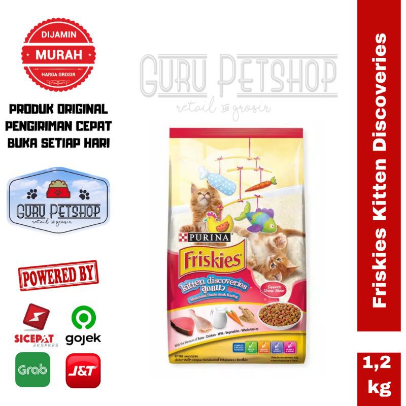 Makanan Kucing Friskies Kitten 1.2kg Freshpack / Catfood Friskies Kitten Discoveries 1,2kg