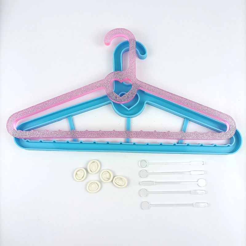 SIY  Clothing Hanger Epoxy Resin Mold Clothes Stand Silicone Mould DIY Crafts Home Decorations Casting Tool