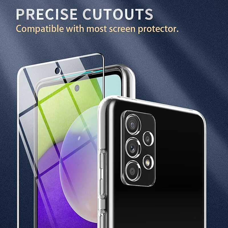 Casing Samsung A32 4G New Case Ultrathin Premium  Softcase Clear HD + Skin Carbon 3D Film