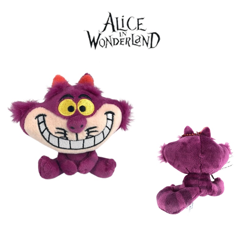 10cm Alice's In Wonderland Cheshire Cat Plush Stuffed Keychain Pendant Toy Kids Gift