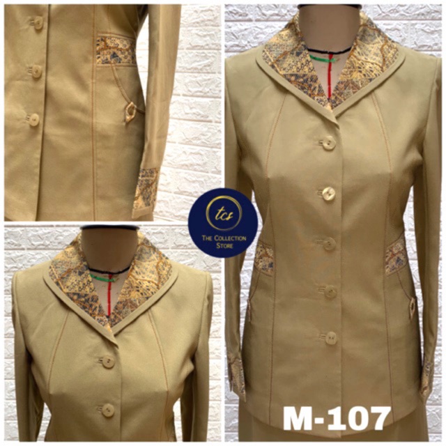 BLAZER SERAGAM JAS PNS KOMBINASI KHAKI, Guru, Dinas, PDH