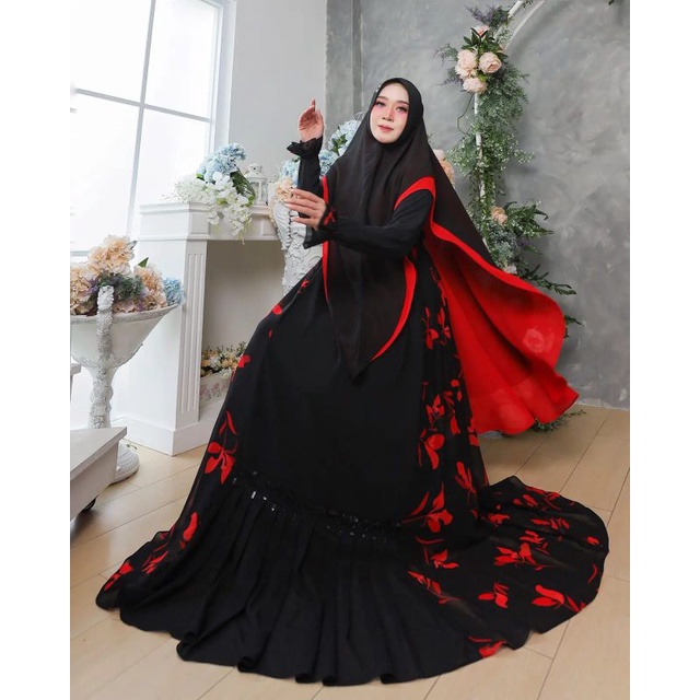 GAMIS SYARI MESHWA SET ORIGINAL EFFONI satu warna
