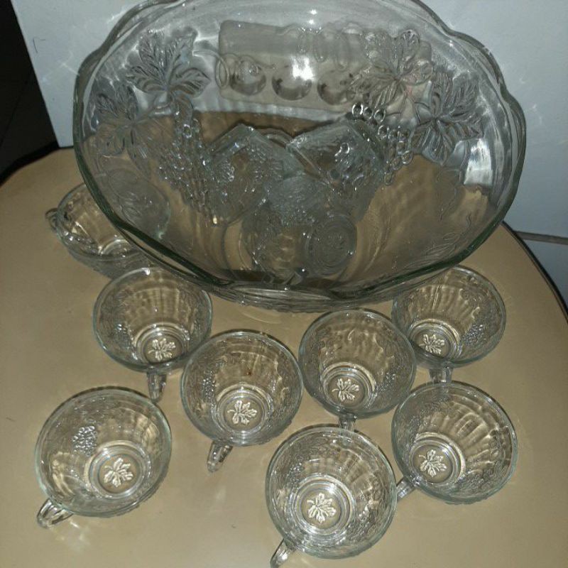 GELAS PUNCH BOWL SET plus bonus mukena sajadah dan Alquran